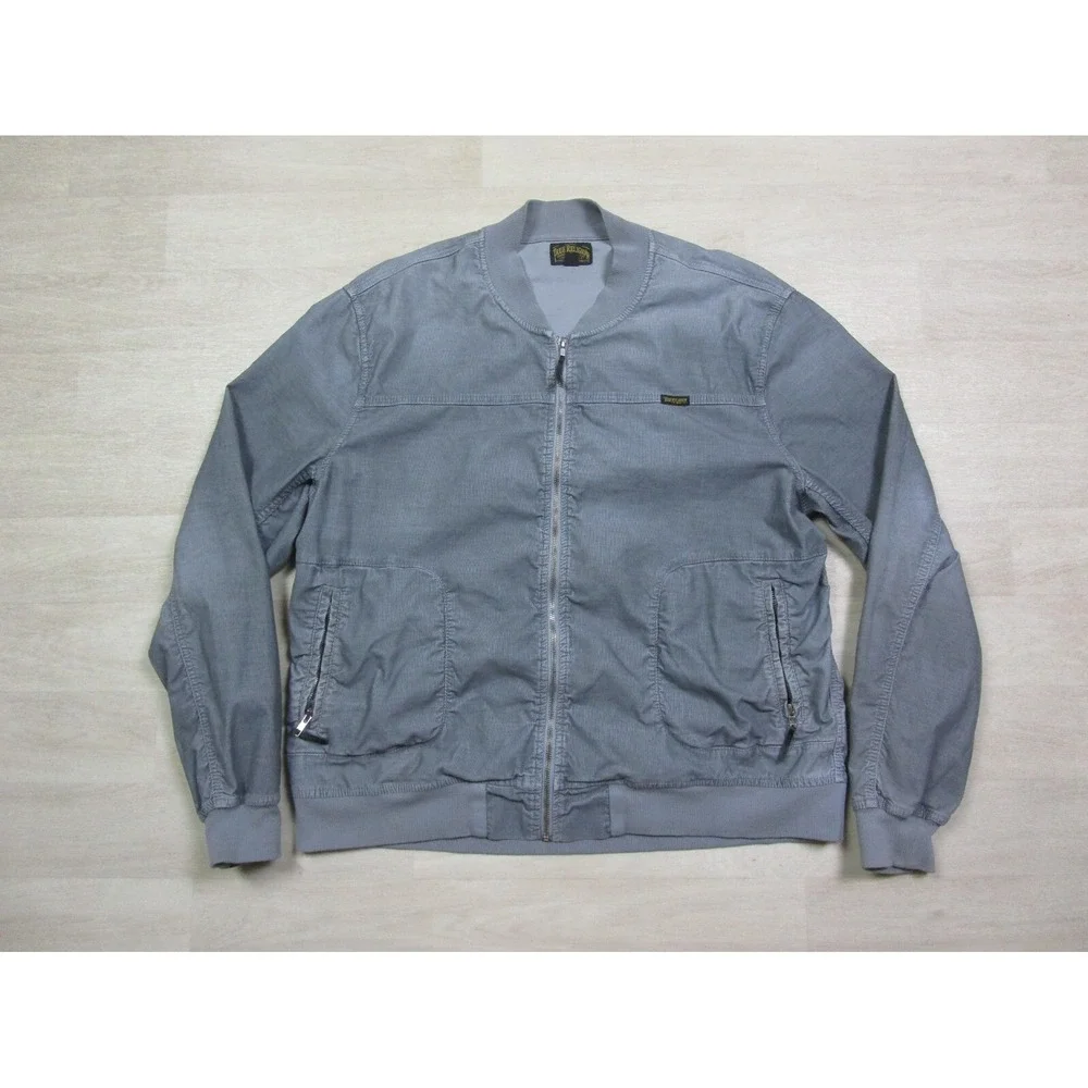 True Religion Woman's‎ Jacket (3XL) Micro Corduroy Gray TR Lightweight Designer